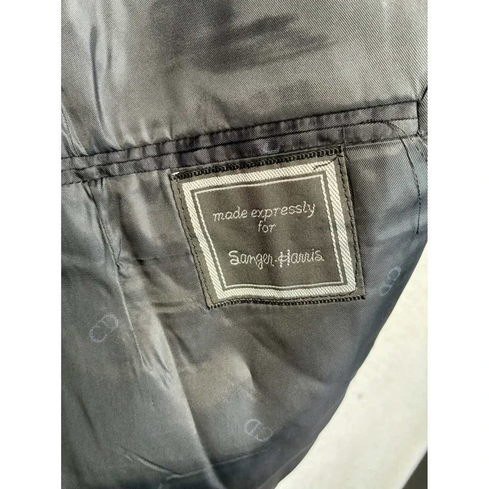 Christian Dior Monsieur Vintage Gray Blazer Sport Coat USA Sanger Harris 44L